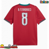 Camisa de Futebol Portugal Bruno Fernandes #8 Equipamento Principal Mundo 2026 Manga Curta